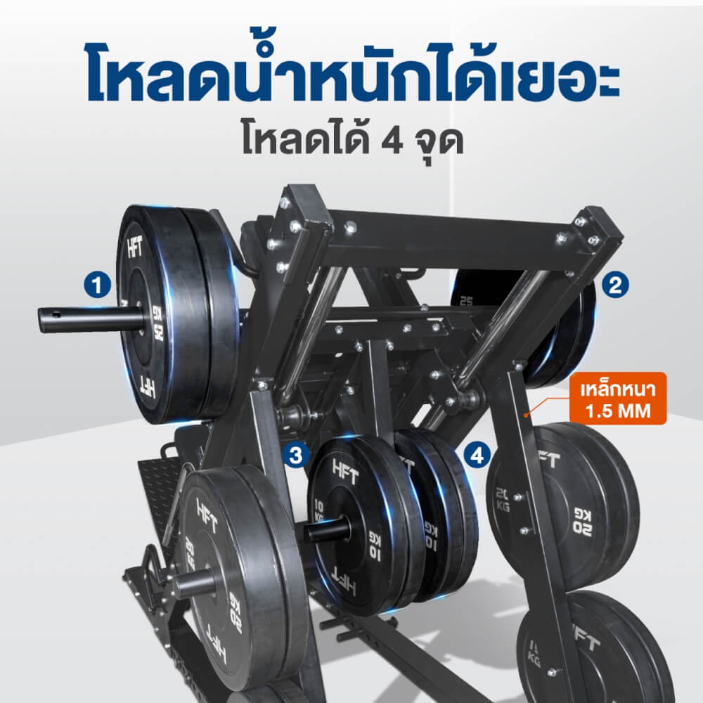 สมิทแมชชีน HOMEFITTOOLS รุ่น LEG PRESS SET 60M
